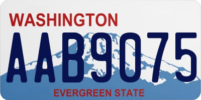 WA license plate AAB9075