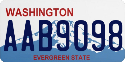 WA license plate AAB9098
