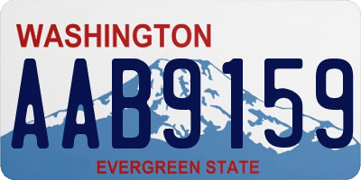 WA license plate AAB9159