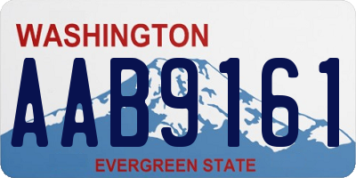 WA license plate AAB9161