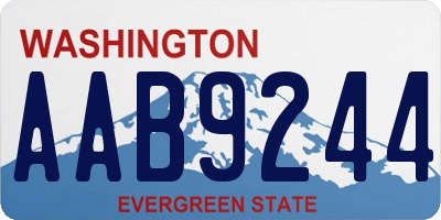 WA license plate AAB9244