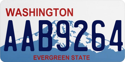 WA license plate AAB9264