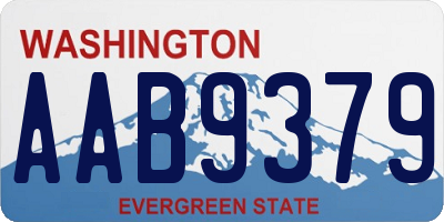 WA license plate AAB9379