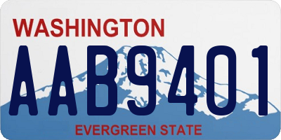 WA license plate AAB9401