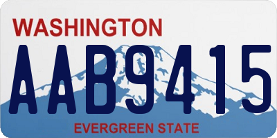 WA license plate AAB9415