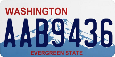 WA license plate AAB9436