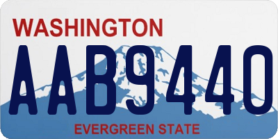WA license plate AAB9440