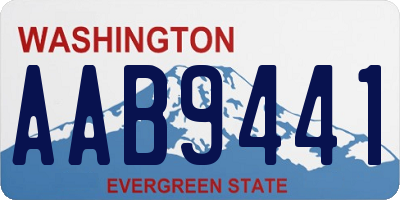 WA license plate AAB9441