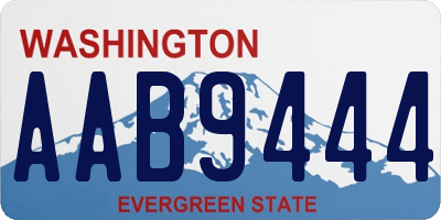 WA license plate AAB9444