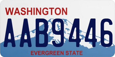 WA license plate AAB9446