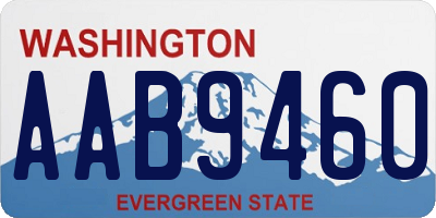 WA license plate AAB9460