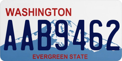 WA license plate AAB9462