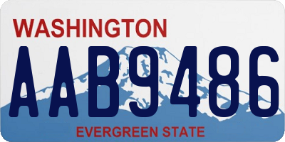 WA license plate AAB9486
