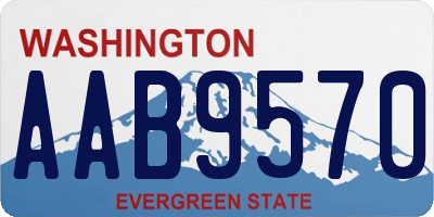 WA license plate AAB9570