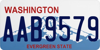 WA license plate AAB9579