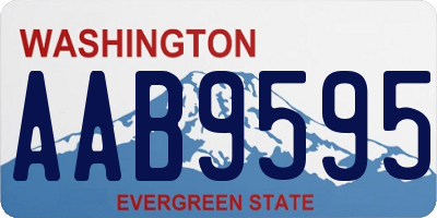 WA license plate AAB9595