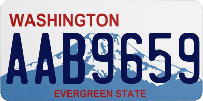 WA license plate AAB9659