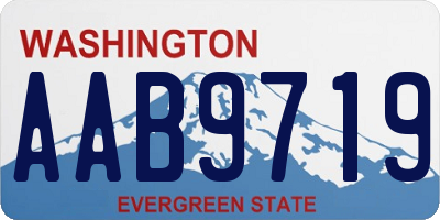 WA license plate AAB9719