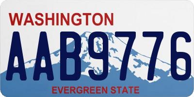 WA license plate AAB9776