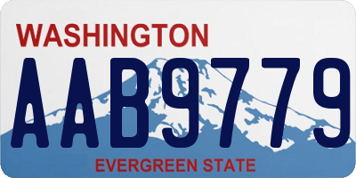 WA license plate AAB9779