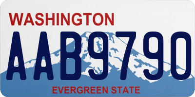 WA license plate AAB9790