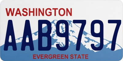 WA license plate AAB9797