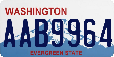 WA license plate AAB9964