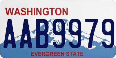WA license plate AAB9979