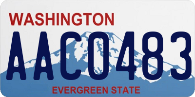 WA license plate AAC0483
