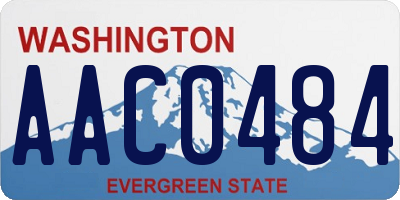 WA license plate AAC0484