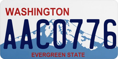 WA license plate AAC0776