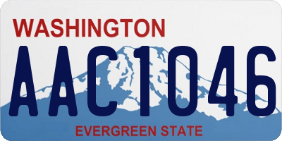 WA license plate AAC1046