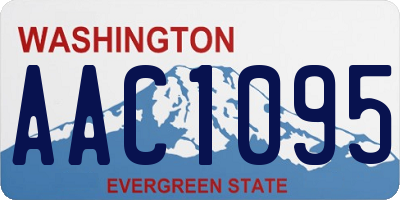 WA license plate AAC1095
