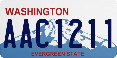 WA license plate AAC1211