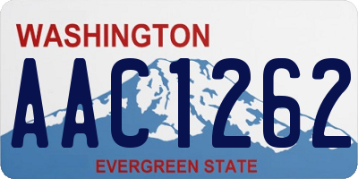 WA license plate AAC1262