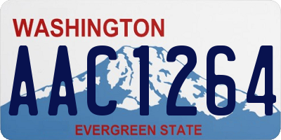 WA license plate AAC1264