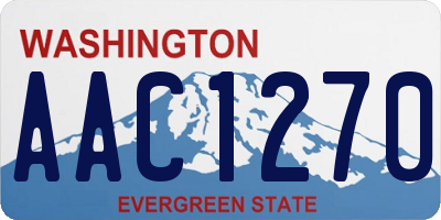 WA license plate AAC1270
