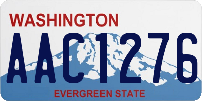 WA license plate AAC1276