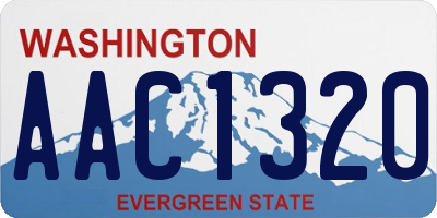 WA license plate AAC1320