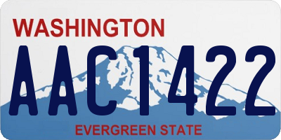 WA license plate AAC1422