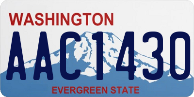 WA license plate AAC1430