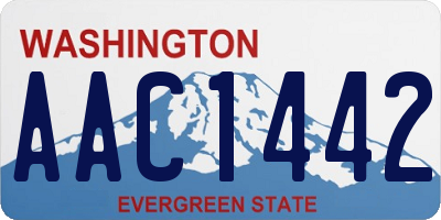WA license plate AAC1442