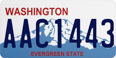 WA license plate AAC1443