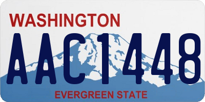 WA license plate AAC1448