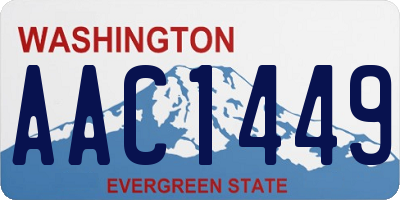 WA license plate AAC1449