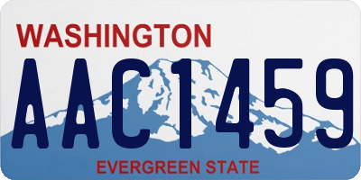 WA license plate AAC1459