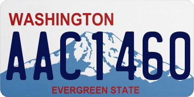 WA license plate AAC1460