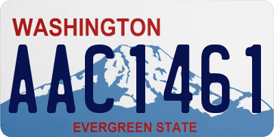 WA license plate AAC1461