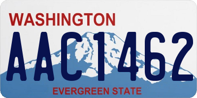 WA license plate AAC1462