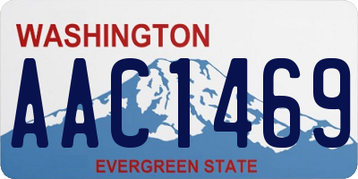 WA license plate AAC1469